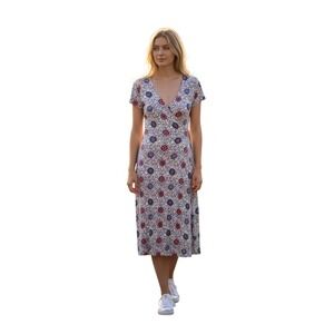 Boden Wrap Midi Dress Size 6L